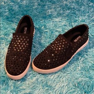 Michael Kors Keaton Studded Slip-On Sneaker, Black